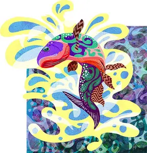 Rainbow Trout – Small Wooden Fish Puzzle by Adolfo Valle