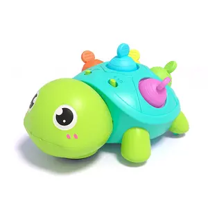 Baby Toys 6 to 12 Months, Musical Light Up Turtle Crawling Infant Toys, Infant Development Birthday Christmas Gifts, Early Learning Educational Play Toy with Light & Sound (Requires 3*AA Batteries Product does not include batteries)