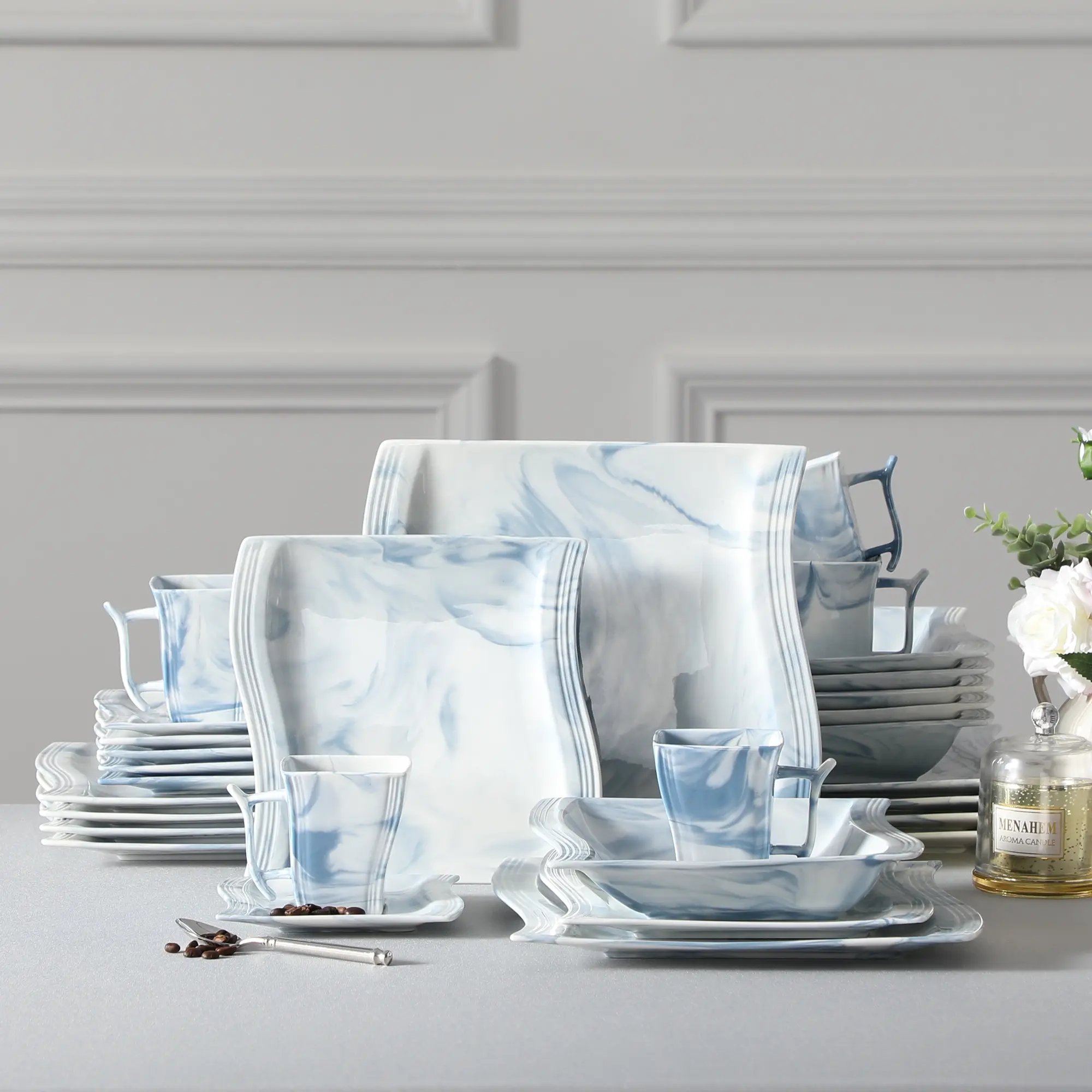 30 PCS(Service for 6) - Blue