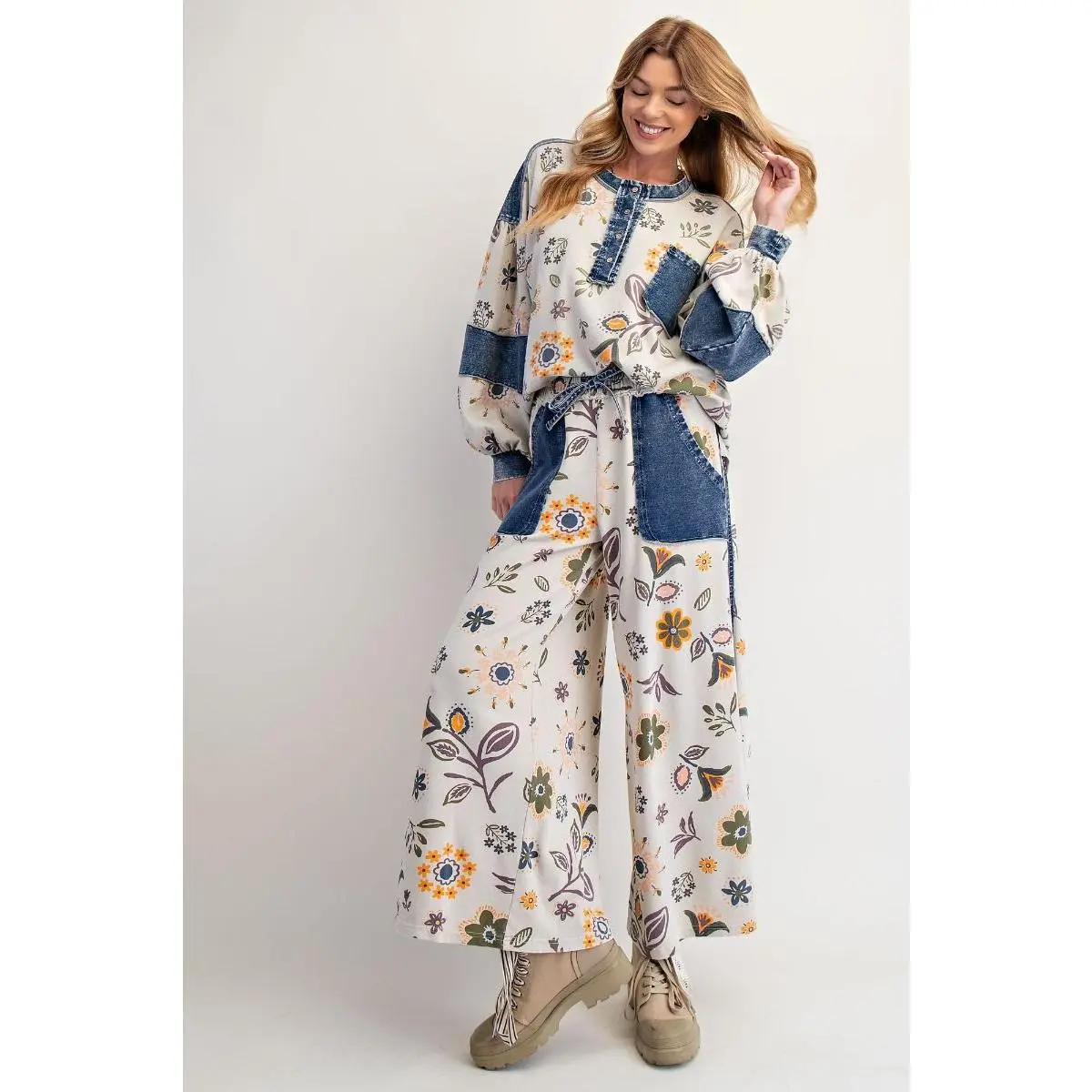 Easel Floral Printed Set