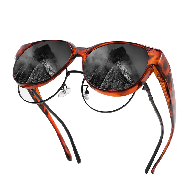 Fit Over Glasses Sunglasses for Women Men, Oversized Cat Eye  display picture 3
