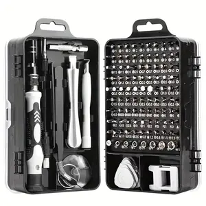 115pcs/set Precision Screwdriver Set - Automotive Precision Screwdriver Repair Kit - Multi functional Electronic Screwdriver Kit - Watch Mobile Phone Disassembly and Repair Screwdriver Tool Set - Multipurpose Screwdriver