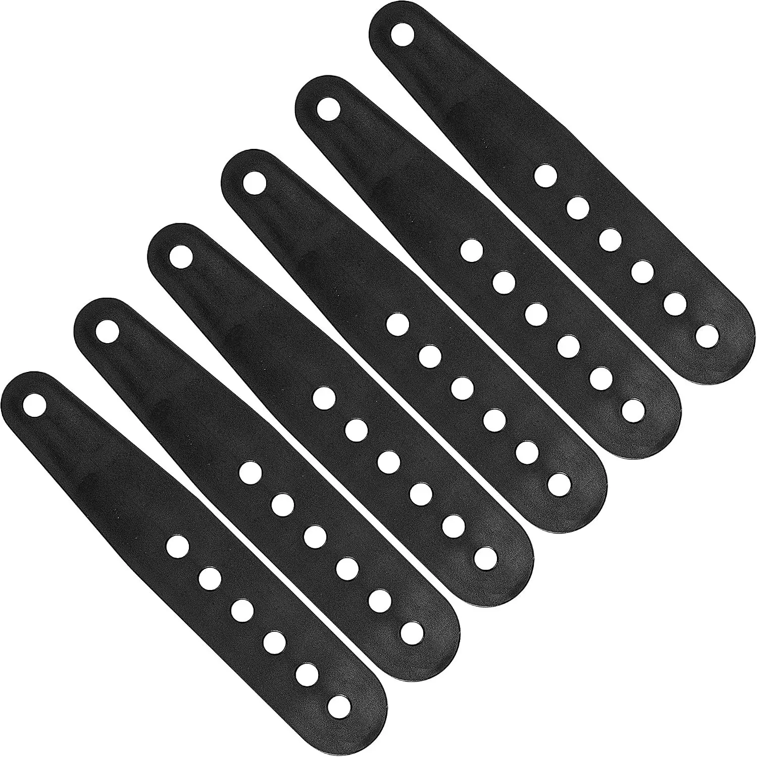 6 Pcs Snowboard Binding Tongue Hole Straps, Ski Binding Toe Slider Straps | High Elastic Nylon Material, 6.1" x 1.1" Snowboard Ankle Ladder Strap Binding for Ski Strap-in Binding Replacement Accessory