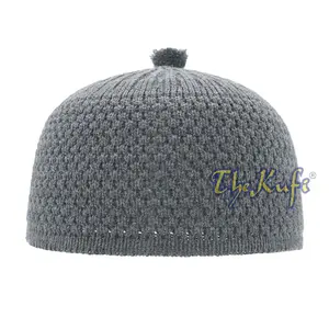 Dark Gray Turkish-Style Warm Stretchy Beanie Cap One-Size