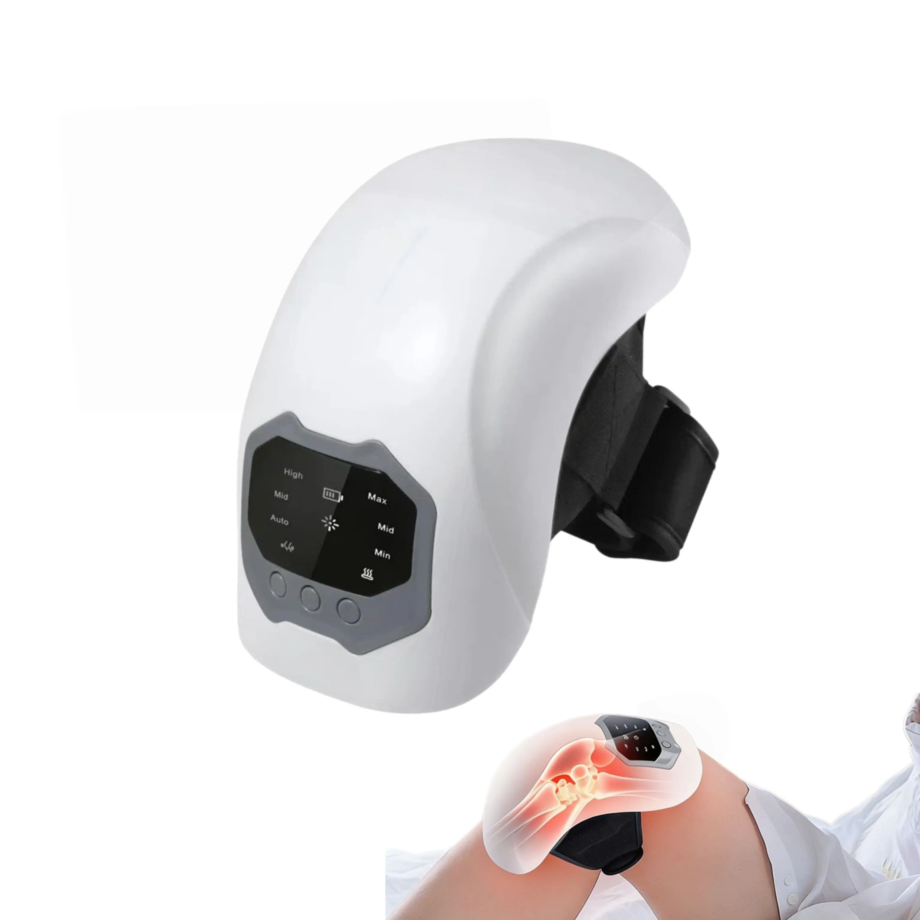 1 Piece Portable Comfort Electric Knee Massager Rechargeable Knee Massage Machine, Personal Care Appliances Gifts for Black Friday Gifts and Christmas