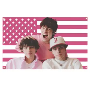 Sturniolo Triplets American 3x5Ft Flag Tapestry for Wall Hanging College Dorm Cave Bedroom Living Room Party Decoration Banner Modern Stripe Design