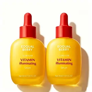 EQQUALBERRY Vitamin Illuminating Serum - Daily Radiant Brightening Vitamin C Serum with Niacinamide, Ceramide & Hyaluronic Acid for Skin Barrier Strengthening & Hydration, 1.01oz/30ml Skincare Essence