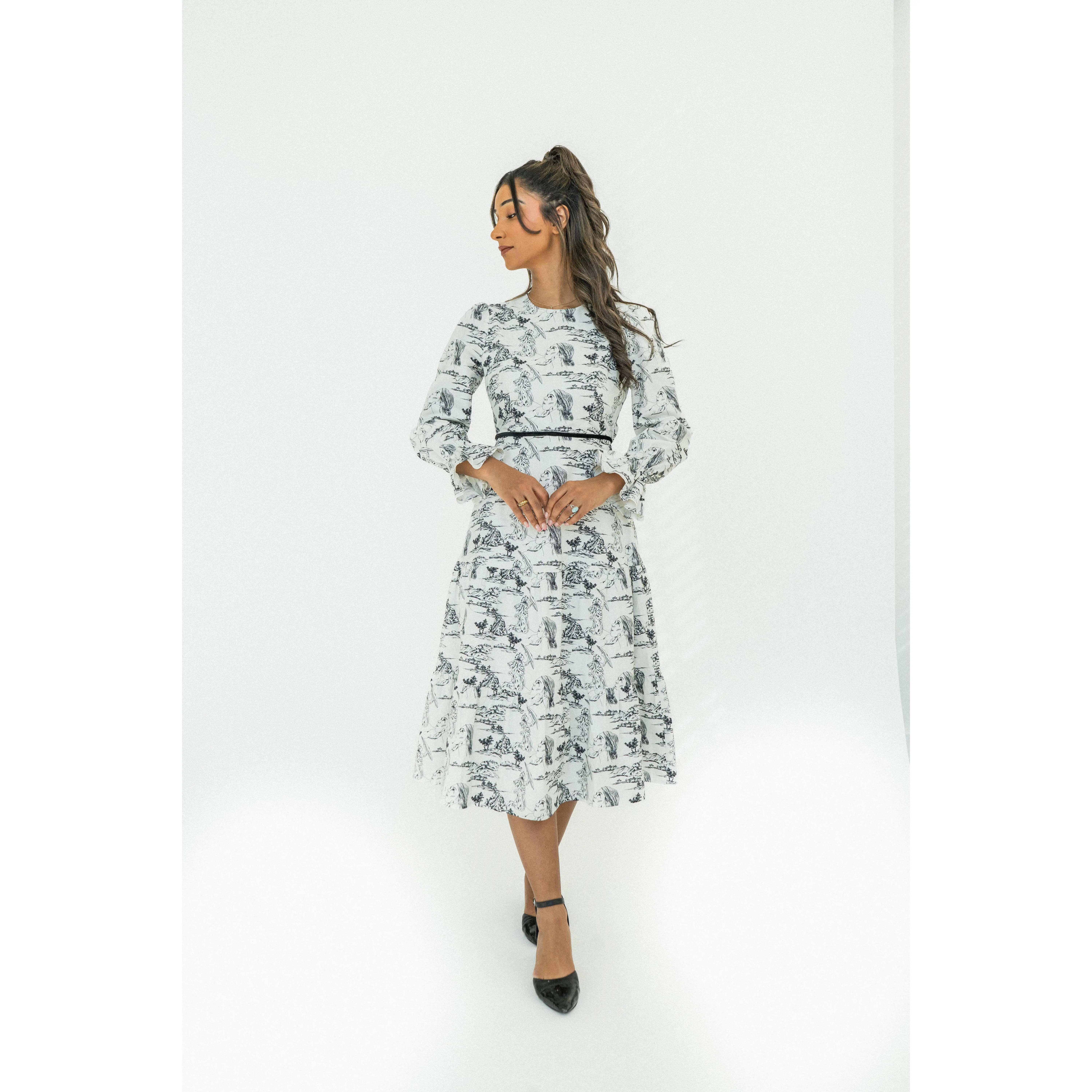 Black & White Psalms 3 Dress