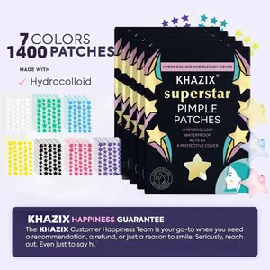 1400 PCS, Cute Star‑Shaped Hydrocolloid Acne Patches, Multi‑Color Invisible Waterproof Spot Covers for Teenagers & Daily Makeup Wear
