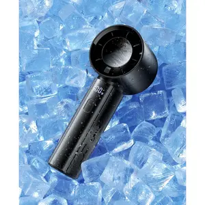 Portable Handheld Turbo Fan, 4000mAh Rechargeable High Speed Personal Fan With 5 Speeds, Small Cooling Fans With Digital Display For Women Outdoor, Travel, Vacation