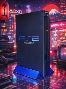 PlayStation 2 Vertical Stand – Retro Gaming Display Base for PS2 Console