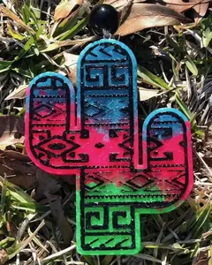 Aztec Cactus Car Freshie