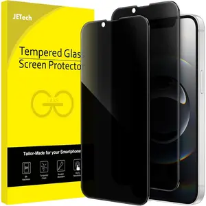 Privacy Full Screen Protector For iPhone 16e 6.1-Inch 2025, Anti-Spy Tempered Glass Film, Edge to Edge Protection Case-Friendly, 2-Pack