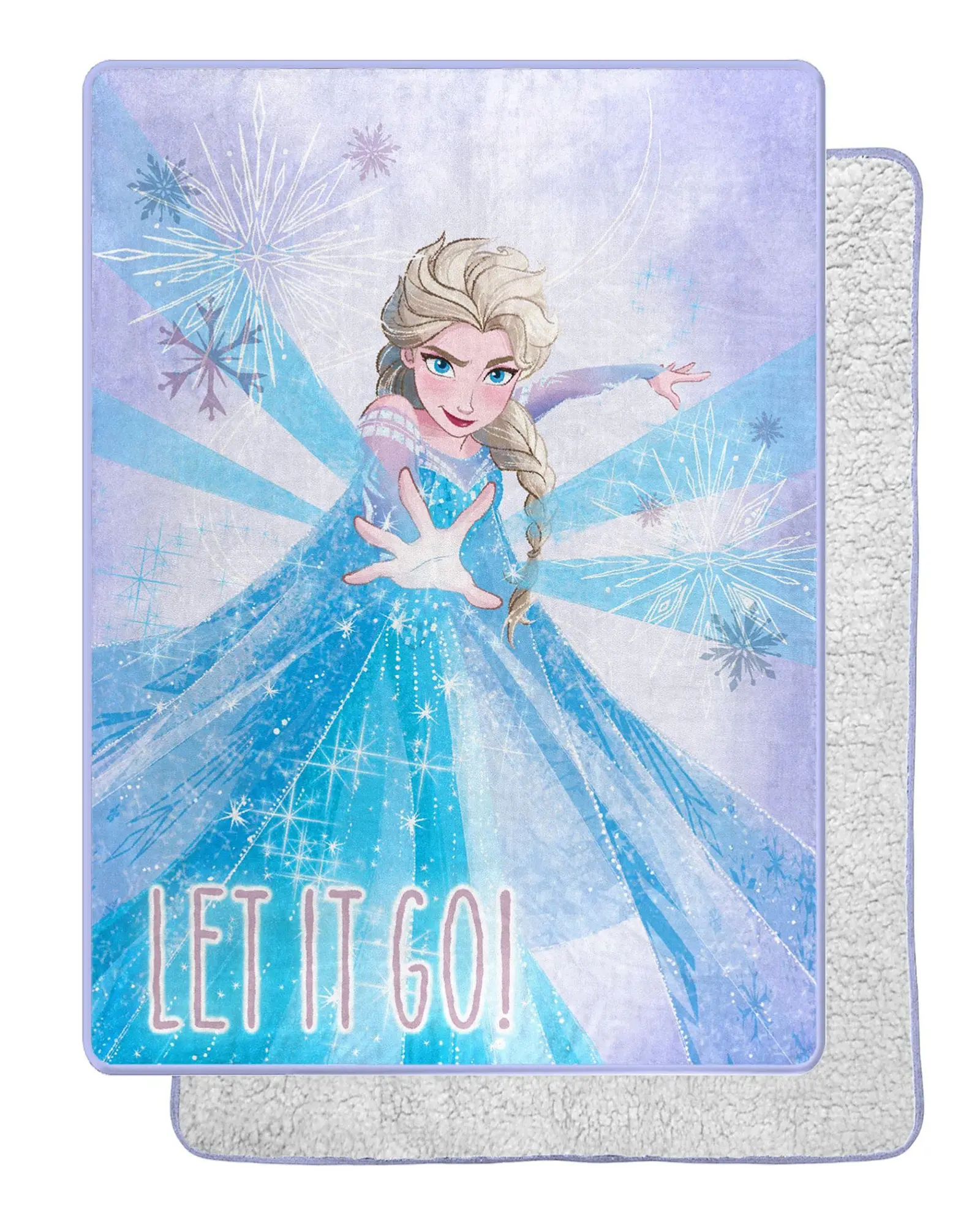 Northwest Frozen-Themed Silk Touch Plush Throw Blanket - 60" x 80", Frosted Believe, Cozy Warm, Fluffy Soft, Frozen-Themed Throws, Cozy Warm Blanket