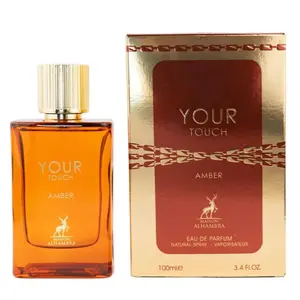 Maison Alhambra Your Touch Amber for Men Eau de Parfum Spray, 3.4 Ounce