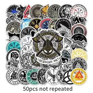 50pcs Viking Pirate Graffiti Stickers | Waterproof & Durable | Ideal for Laptops, Skateboards, Luggage | Express Your Unique Style