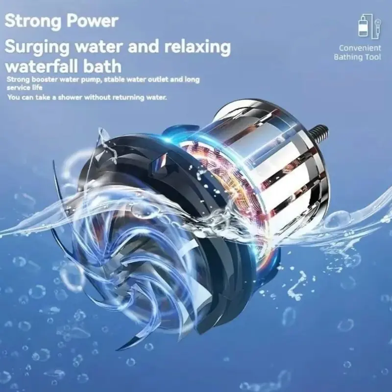 Strong Power Portable Electric Shower with USB Charging for Indoor Outdoor Use Ideal for Beach Camping & Pet Grooming