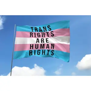 Trans Rights Are Human Rights Garden Flaglgbtqia+ Garden Flagtransgender Civil Rights Flagtrans Rights Garden Flag Ohqs88