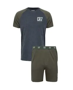 CR7 Men's Loungewear Set - Shorts, Short Sleeve