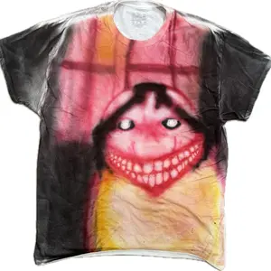 Creepypasta horror Smile Dog Airbrush 1 1 Tee                  Dm for custom one of different sizes Light discoloring on this one
