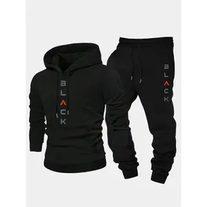 Tiktok Trendy Floral Hoodie and Sweatpants Set, Soft Two-Piece, Comfortable Casual Style for Daily Wear and Home Use
