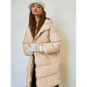 Cider [2 colors, size 2-10] Hooded Solid Pocket Puffer Coat