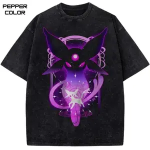 EEspeon Graphic T-Shirt, PKM Shirt, Anime Vintage T-Shirt, Manga Shirt, Crew Neck Casual Cotton Shirt, Streetwear for Men, for Women, Gift for fans