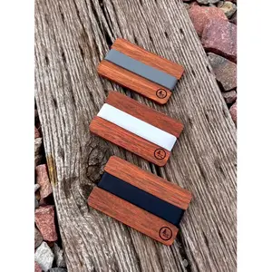 Nomad Wallet - Mahogany Handcrafted Wood Front Pocket Wallet HANDMADE IN THE USA