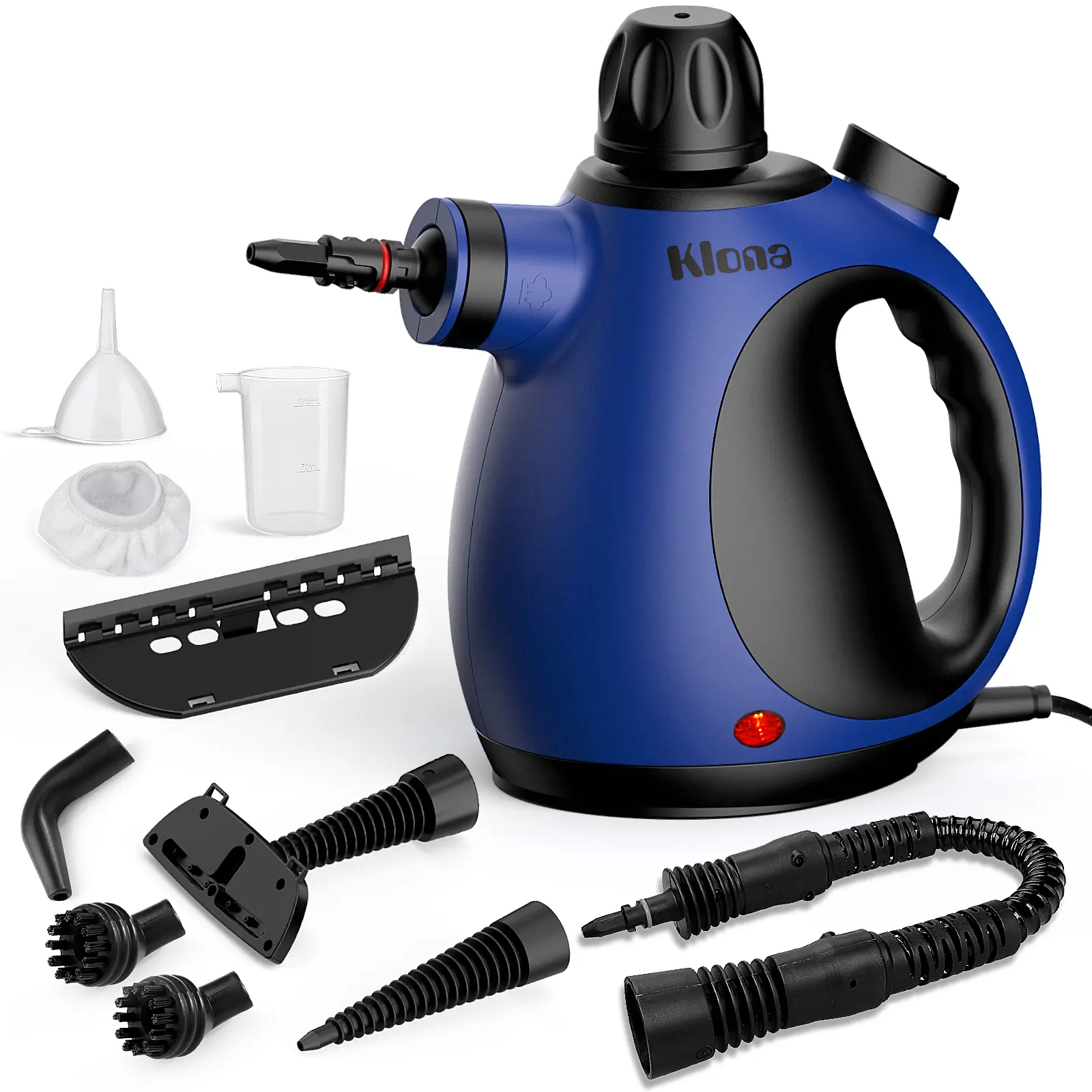 Handheld Steam Cleaner, Pressurized Multi-Surface Steam Shot with 10 Accessories,Steamer for Cleaning Floor, Grout, Windows,  Home Portable Tools