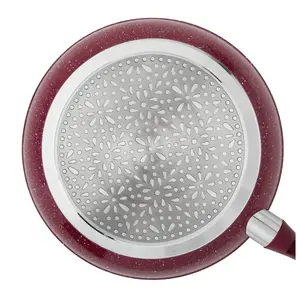 Timeless Beauty Aluminum 10-Inch Fry Pan, Merlot Cookware Frying