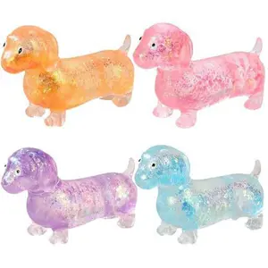Puppy-shaped saccharin squishy stress ball, stress relief toy, arm trainer