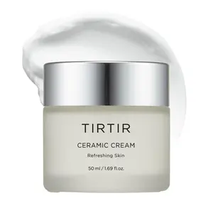 [Official TIRTIR Partner] Ceramic Cream 50ml, Rich Hydration and Nourishing, Effective Moisture Barrier, Soothing and Glowing