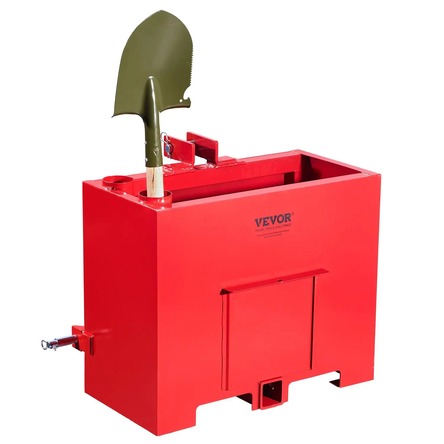 【toolupgrade】Ballast Box 3 Point Category 1 Tractor Quick Tach Hitch Counterweight Red 【toolupgrade】Ballast Box 3 Point Category 1 Tractor Quick Tach Hitch Counterweight Red