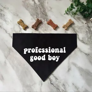Funny Over The Collar Dog Bandana - Pet Accessory Clothing - Professional Good Boy