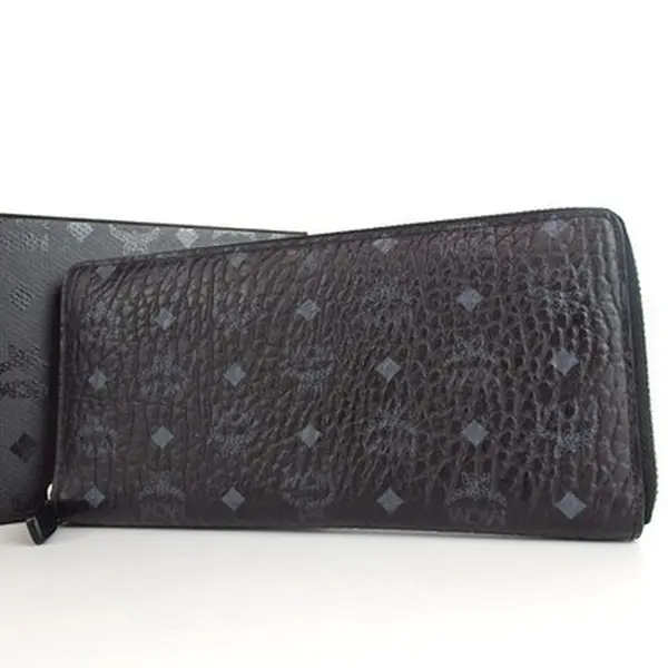 Pre-owned Other Other MCM Zip Around Wallet PVC 12631889921/937205