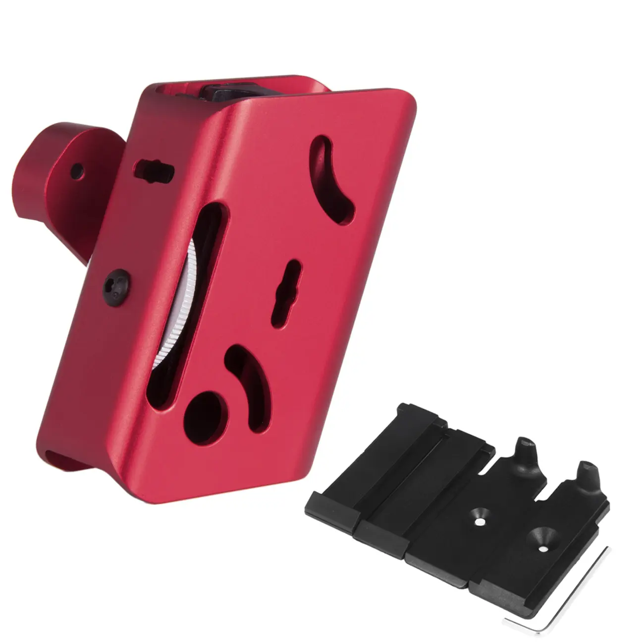 CNC Aluminum Competition Mag Pouch for IPSC & USPSA Shooters, Ambidextrous Design for Double-Stack Mags, Enables Faster Reloads, Fits 1.5" Belt, All Double-Stack Mags