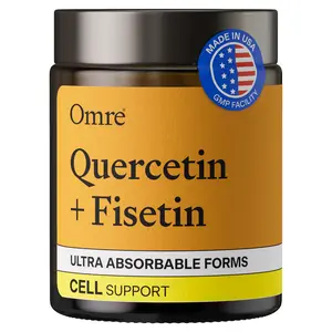 Quercetin & Fisetin Supplement - Third-Party Tested Senolytic for Antioxidant Defenses & Cell Senescence - 500mg Quercetin Phytosome & 100mg Fisetin - High Bioavailability - US Healthcare