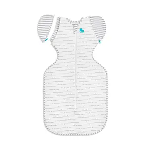 Love to Dream Swaddle Up Transition Swaddle, Patented Zip-Off Wings, Gently Help Baby Transition from Being Swaddled to Arms Free When Showing Signs of Rolling, 1.0 TOG, 13-19 lbs, White