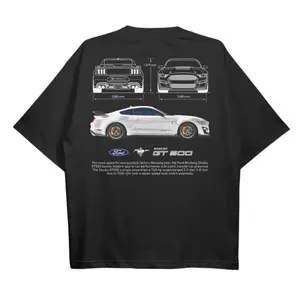 Drive in Style: Car-Themed T-Shirts, Mustang Shelby GT500 T-Shirt, Mustang Shelby GT500 Technical Specs T-Shirt, Racing Sport Car Shirt Menswear Top