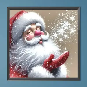 Santa Claus Pattern DIY Diamond Arts Colorful Painting Kit without Frame, DIY 5D Diamond Arts Colorful Painting Kit, Wall Art Decor for Home