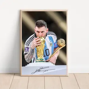[Sale off up to 65%][Free Ship][No Frame] M10 Messi POSTER Home Decor soccer poster World cup Copa America