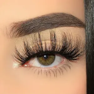 Gabriela Lashes: style “GODDESS” (1 pair) 3D Mink Lash Strip, 20mm, Long Wispy Eyelashes, High quality & Reusable