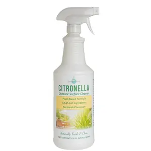 Citronella Outdoor Surface Cleaner – Plant-Based Patio & Deck Cleaner, Outdoor Furniture Wash, Made with Citronella Essential Oil, No Synthetics, 32 oz Spray