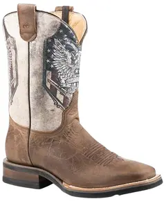 Men's 2Nd Amendment Western Boot Broad Square Toe - 09-020-8253-8272 Br