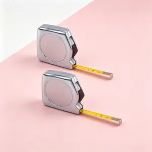 2 Pack Measuring Tape, 1/4 x 10 ft, Plastic Case with Chrome Body, Retractable Measuring Tool with Bold Easy-Read Markings, Pocket Size Small Tape Measure