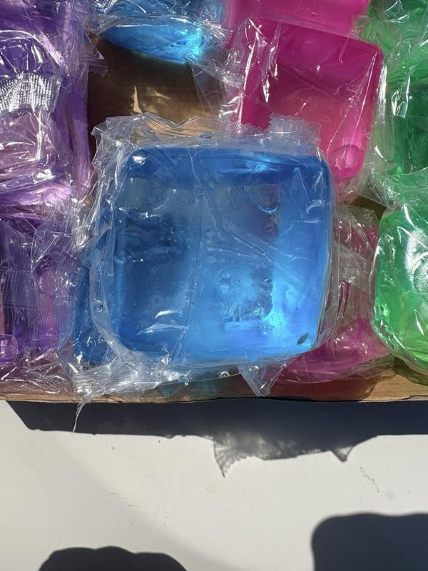 4 Pack Stress Cube, Slow Rising Ice Cube Stress Balls for Adults Kids, Sensory Fidget Toy for Anxiety Relief, Square Shape Squishy Balls for Classroom Prizes, Nice Cube Squishy for Party Favors