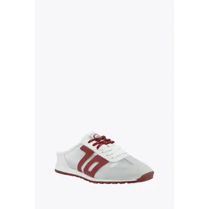 Back 70 Streetwear Venice in White Scarlet Backless Sneakers