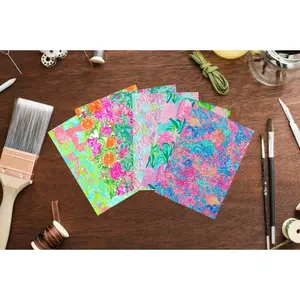 Lilly Inspired Clay Transfer Paper, Lilly inspired Clay transfer Sheets, Lilly inspired Patter transfer sheet