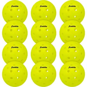 Franklin Sports X-40 Outdoor Pickleballs - Official Ball of USA Pickleball, APP Tour + Pickleball US Open - 3 Packs, 12 Packs, 36 Pickleball Buckets, 50, 100 + 400 Bulk Packs of Regulation Pickleballs