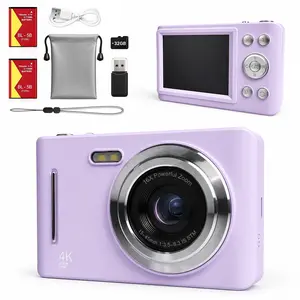 High-Definition Digital Camera, Student Beginner Level, 16x Zoom, Anti-Shake, 2.8-Inch Screen, Portable, Includes 32GB Card, Dual Batteries